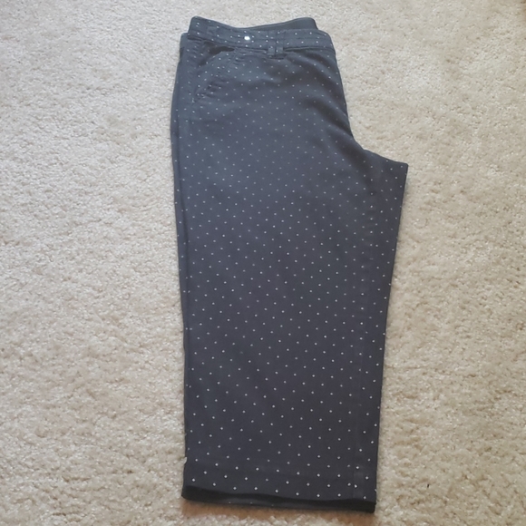 🧷 Black/White print Capri, 14P, Great Condition ☺ - Picture 4 of 6
